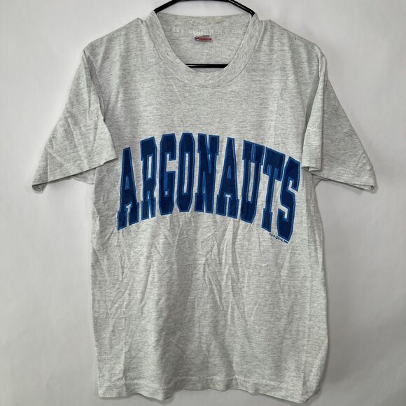 Vintage 1991 Toronto Argonauts CFL T Shirt Size Medium Gray FOTL Single Stitch - Picture 1 of 11